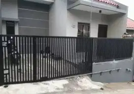 Pintu pagar lisplang minimalis