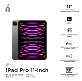 Ipad Pro 11 Inch 128 GB 2022 M2