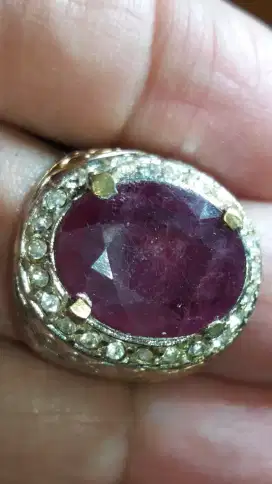 Jual Batu Cincin Permata Red Ruby Cutting Good Condition