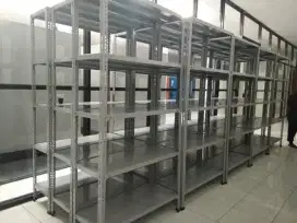 Rak besi siku rak buku serbaguna 5 susun