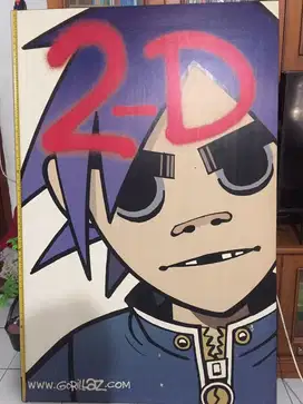 OFFICIAL MERCHANDISE POSTER GORILLAZ -2D