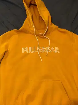 Pull And Bear Hoodie Yellow Limited