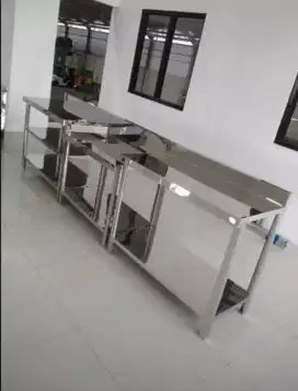 Paket Meja Kerja Dapur stainless steel