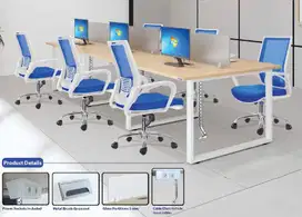 Meja Konfigurasi  Staff Kaki Besi Sudah Include Electrical Meja Kantor