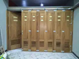 Pintu Garasi full jati tua