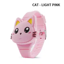 Jam Tangan LED Anak Cat Kucing Lucu Model Baru