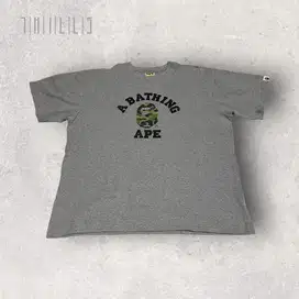 BAPE Camo College Tee Gray - Kaos BAPE