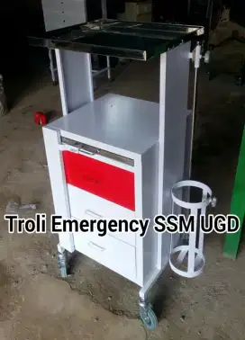 Troli Emergency Trolley UGD IGD Emergensi Barang Besi Sanes Medical