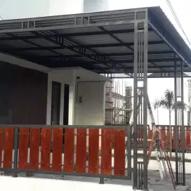 Pembuatan kanopi pintu pagar balkon reling tralis dll