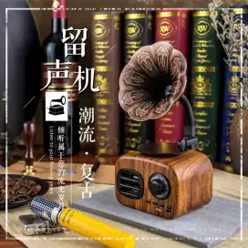 Retro Bluetooth Portable Speaker Mini Outdoor Subwoofer