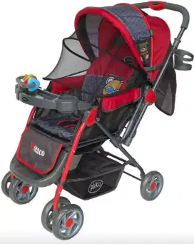 Stroller pilko merah
