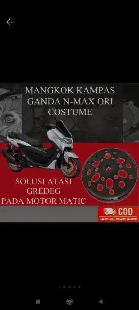 Mangkok Custom Kampas ganda YAMAHA Nmax Lexy Anti Gredek Original