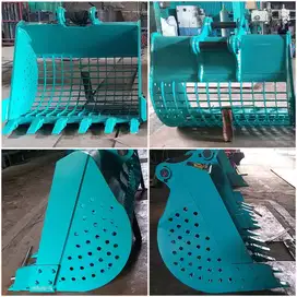 BUCKET SCREEN CUSTOM BATU, PASIR, ECENG GONDOK, RUMPIT EXCAVATOR