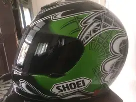 Mint condition SHOEI TZ-1 size L helmet Kawasaki Green jarang ada