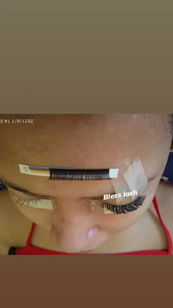 Eyelash extension smooth