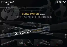 Joran rod Zen Zagan ZZ632S 2 slow twitch spinning jigging