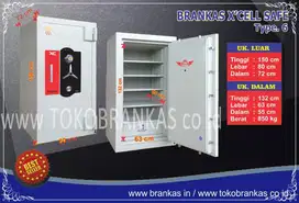 Brankas Brangkas Type 6 XCELL Lemari besi Safety Cash Box Garansi 5 Th