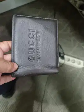 Dompet Gucci Kulit Asli Tebal Warna Coklat ex import