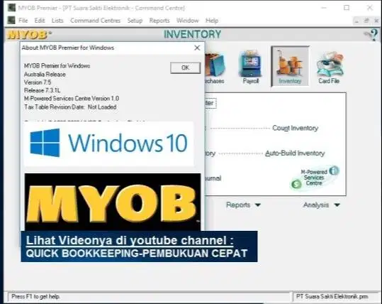 Software Microsoft Office Accounting, Quickbooks, MYOB-Trainer
