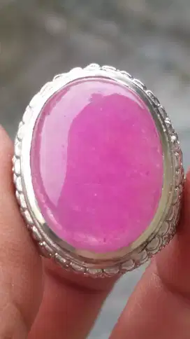 Jual Batu Cincin Natural Red Pinkish Ruby Burma Bagus sekali