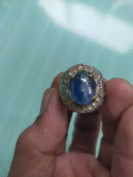 Blue Safir Batu Cincin