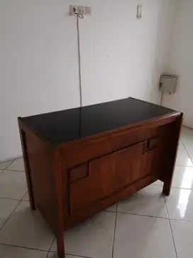 Meja belajar tulis kantor Kayu Jati Muda Baru Stok Lama tidak dipakai