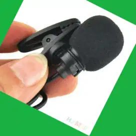 Microphone mini + Clip, Port 3.5mm = Kamera, HP, dLL. Suara lbh Jelas