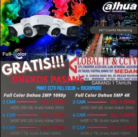 Paket CCTV Dahua Full Color Audio