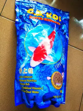Pakan koi 1kg super growth ukuran medium