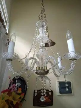 Lampu kristal cab 4 diamtr 60cm T. 70cm