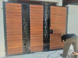 Pintu lipat holo 4x4 galvanis