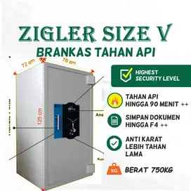 Brankas Tahan Api Zigler V Tinggi 1 Meter cash safety box baru bekas