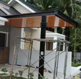 Kanopi minimalis plafon PVC GRC