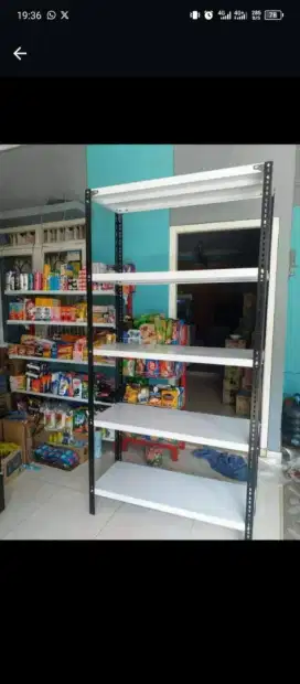 Rak Besi Siku Lubang 5 susun free ongkir dan pemasangan
