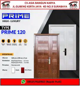 Fortress Pintu Baja Motif Kayu Type PRIME