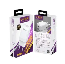 Adaptor charger 2 port free kabel microusb