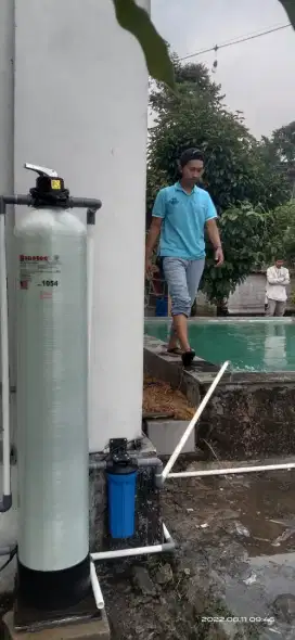Alat filter penyaringan air pompa sumur bor tanah/PDAM PAM kuning bau