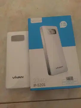 dijualpower bank merk vivan capacity 22.400 mAh orisinil