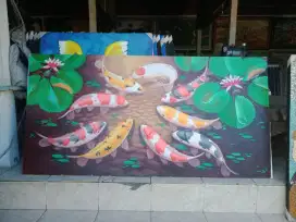 Lukisan canvas cat minyak