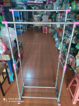 Jemuran gawang doble