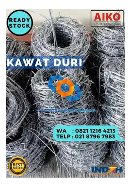 KAWAT DURI GALVANIS 100M - READY STOCK