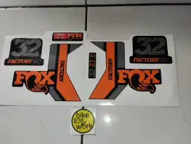 Stiker  fork sepeda rockshox fox ready