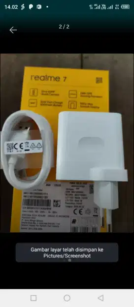 Charger Realme 7i 18 Wat Type C Original Dari Dus Box Kondisi BARU