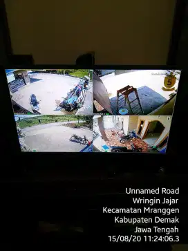 Kamera CCTV mendeteksi kejahatan di sekitar lingkungan