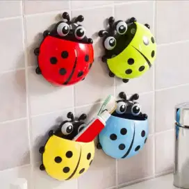 Ladybug Toothbrush Holder / Tempat Sikat Gigi dan Odol Kumbang