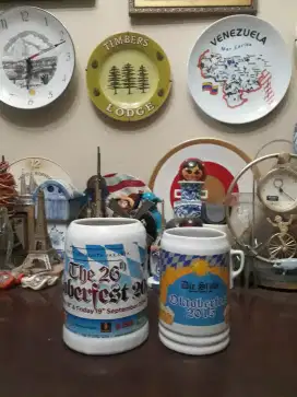 Antik vintage mug keramik oktoberfest 2014/15 hotel aryaduta&die stube