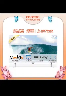 Smart TV Coocaa 40S3U Garansi Resmi 1 Th bisa TT yah..