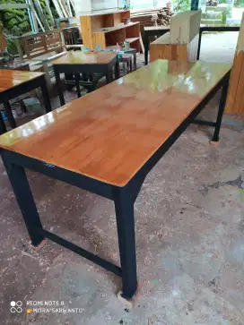 meja kayu panjang 2mter