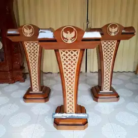 Podium presiden kayu jati / podium mimbar masjid kayu