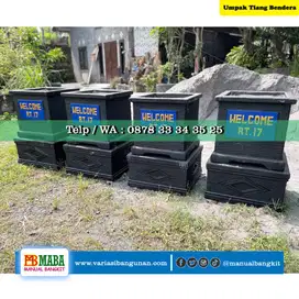 Umpak Tiang Bendera Agustusan Bahan Batu